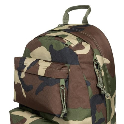 EASTPAK Padded Double – 24L Squared Backpack with Dual Front Pockets, 13” Laptop Sleeve, Bottle Holder & Padded Straps, Camo - color: Camo