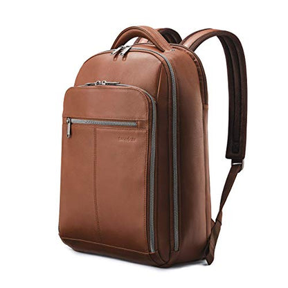 Samsonite Classic Leather Backpack, Cognac , One Size - color: Cognac, size: One Size