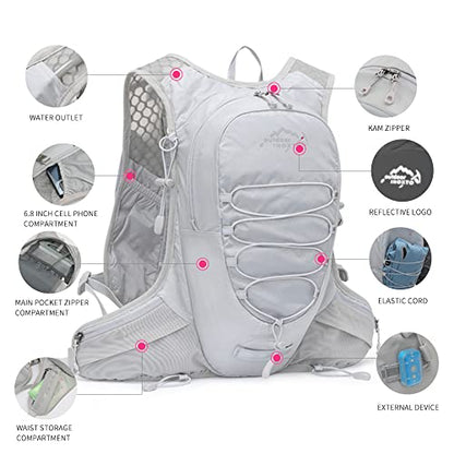IX INOXTO Running Hydration Vest for Men Women Water Backpack for Running 3L Running Hydration Pack for Trail Running Marathon Race Hiking