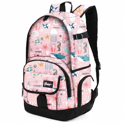 rickyh style School Backpack Travel Bag for Men & Women Lightweight College Back Pack with Laptop Compartmen - color: 04fhdsj