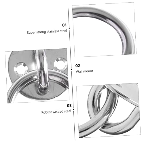 Happyyami Wall Mount Suspension Bracket Fixed Disk for Suspension Trainers Gymnastic Rings and Yoga Swings Easy