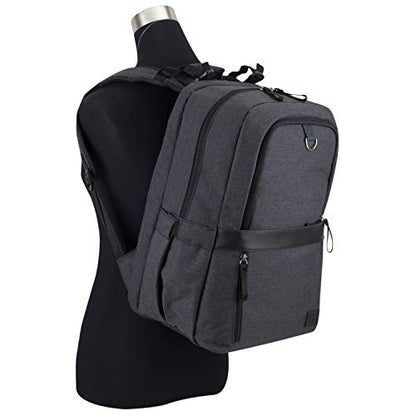 BODHI The Baby Athleisure Tech Diaper Bag Backpack with removable changing pad, Unisex, for Moms and Dads - Black Chambray - color: Black