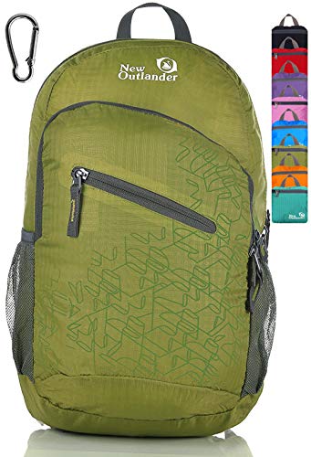 Outlander Packable Handy Lightweight Travel Hiking Backpack Daypack-Green-L - color: Green, size: 33L