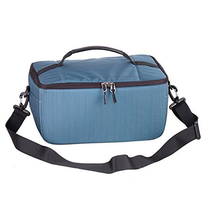 Koolertron Dslr Camera Insert Bag Purse Universal Liner Lens Pouch Partition Protective Cover Waterproof Sleeve for Cannon/Nikon/Sony (Blue) - color: Blue