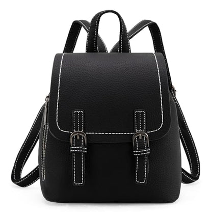 Montana West Black Mini Backpack Purse for Women Vegan Leather Small Womens Backpack Cute Convertible Shoulder Bag - color: Black