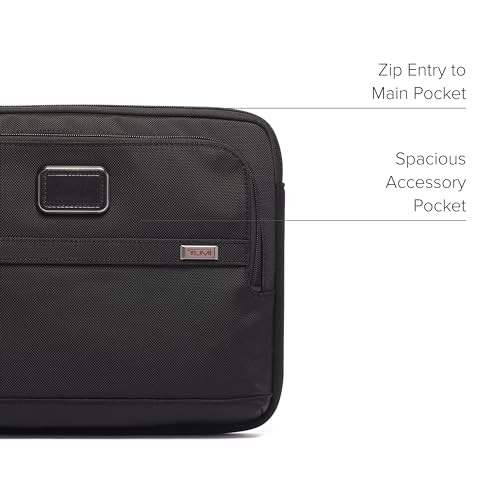 TUMI - Alpha Laptop Cover - Protective Computer Case for Business & Travel - Durable Computer Sleeve -Medium, Fits Up to 13" Laptop, Black