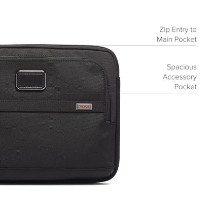 TUMI - Alpha Laptop Cover - Protective Computer Case for Business & Travel - Durable Computer Sleeve -Medium, Fits Up to 13" Laptop, Black