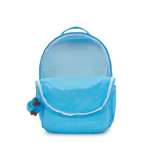 Kipling Women's Seoul Extra Large 17" Laptop Backpack, Durable, Roomy with Padded Shoulder Straps, Built-In Protective Sleeve - color: Powder Blue, size: Large