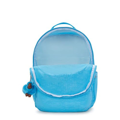 Kipling Women's Seoul Extra Large 17" Laptop Backpack, Durable, Roomy with Padded Shoulder Straps, Built-In Protective Sleeve - color: Powder Blue, size: Large