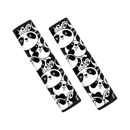 Dreaweet Car Seat Belt Cover Cute Panda Car Accessories Seatbelt Covers for Kids Women Soft Universal Seat Belt Cushion for Cars SUV Trucks Sedan - color: Panda