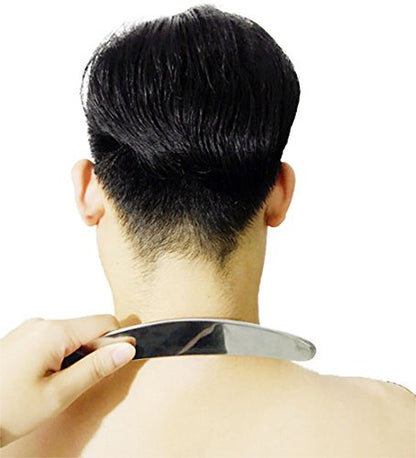 Medical Grade Stainless Steel Gua Sha Guasha Massage Soft Tissue Therapy Used for Back, Legs, Arms,Neck,Shoulder (A) - style: A