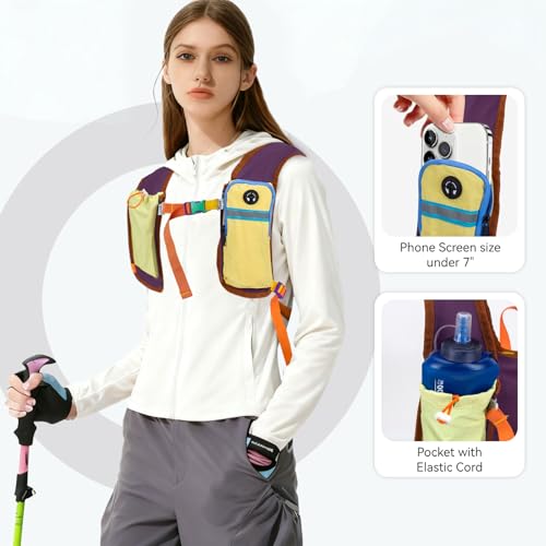 15L Small Hiking Backpack Travel Daypack Colorful Lightweight Packable Foldable Casual Backpack for Women Men - color: Purple