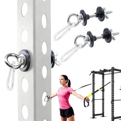 2Pack Resistance Band Pegs 304 Stainless Steel Band Anchors Heavy Duty Band Hooks with Variable Diameter Hole Plug Suitable for Power Rack with 5/8"-1"Hole,Strength Traning,Fitness,Physical Therapy