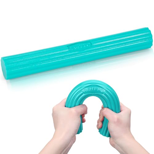 Flexible Resistance Bar for Physical Therapy, Resistance Exercise Twisting Bar for Tennis Elbow, Tendonitis Pain Relief & Grip Strength Improve - color: Green- Medium 15 LBS
