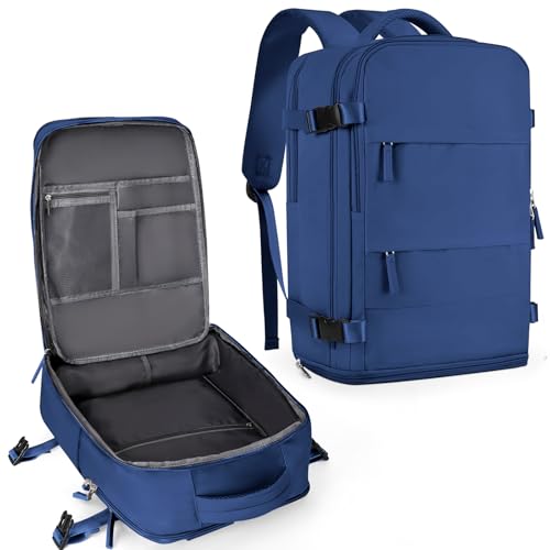coowoz Travel Backpack for Women Men,Carry On Backpack,Hiking Backpack Outdoor Sports Rucksack Casual Daypack Travel Essentials Royal Blue - color: Royal Blue, size: Small