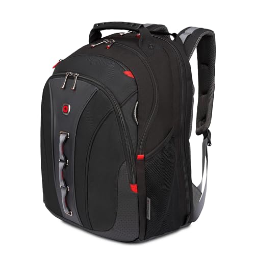 Wenger Legacy 16 inch Laptop Backpack, Men's and Women's Laptop Bag, Black/Gray, One Size - style: Wenger Legacy 16 Inch Laptop Backpack