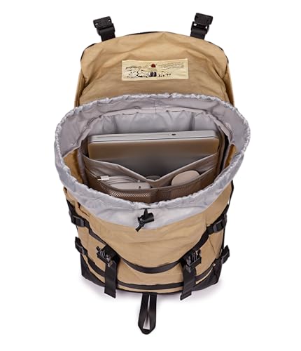 JanSport Skip Pack Backpack – 28L Capacity, Fits 13.5" Laptop, Large Main Compartment, Side Water Bottle Pocket – Ideal for Work & Travel, Travertine - color: Travertine