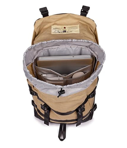JanSport Skip Pack Backpack – 28L Capacity, Fits 13.5" Laptop, Large Main Compartment, Side Water Bottle Pocket – Ideal for Work & Travel, Travertine - color: Travertine