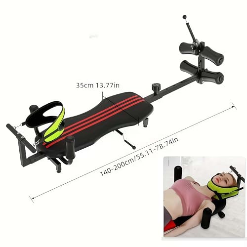 Full Body Traction Table at Home,Non-Inversion Design for Safer Stretching,Stretch Decompression Machine for Tension Relief