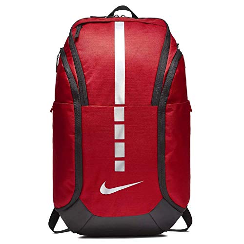 Nike Hoops Elite Hoops Pro Basketball Backpack University Red/Black/Metallic Cool Grey,One Size - color: University Red/Black/Metallic Cool Gre