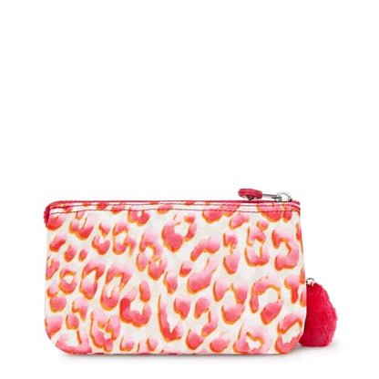 Kipling Women's Creativity Large Pouch, Versatile Cosmetics Kit, Lightweight Travel Organizer - color: Latin Cheetah, size: 7.25''L x 4.25''H x 1.5''D