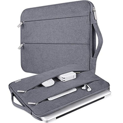 Voova Laptop Sleeve Carrying Case 15.6 16 Inch,Slim Computer Cover Bag Compatible with MacBook Pro 15/16, Dell xps 15,15-16 Inch HP Dell Asus Acer Laptop, Grey - color: Grey, size: 15.6-16 Inch