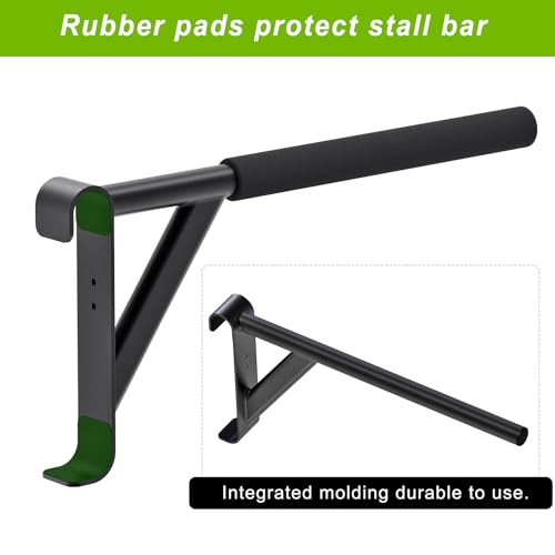 Kipika Gymnastic Stall Bar - 2"x2" Swedish Ladder with 1" Hole, Wall Mounted Pull-up Bar Ladder Suspension Trainer, Solid Wood Grips Gymnastics Training Bar for Home, Wall Gym, School - color: B - Dip Bar Attachment for Swedish Ladder