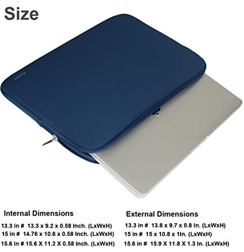 13 Inch Laptop Case,Resistant Neoprene Laptop Sleeve/Notebook Computer Pocket Case/Tablet Briefcase Carrying Bag Compatible with MacBook Pro,MacBook Air,Notebook Computer-(Dark Blue) - color: Dark Blue, size: 13.3 inch