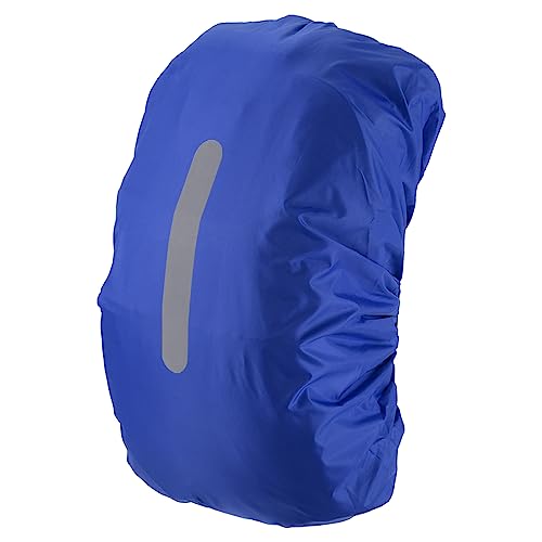 PATIKIL Waterproof Backpack Rain Cover, Non-Slip Backpack Cover with Vertical Reflective Strap Stay Dry for Hiking, Camping, Hunting - color: Navy Blue, size: XX-Large