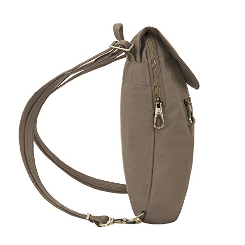 Travelon Anti-Theft Signature Slim Backpack - color: Sable