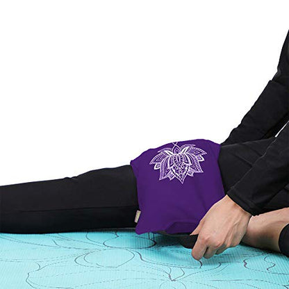 Yoga Sand Bag Cotton Unfilled for Yoga Weights and Resistance Training - color: Purple