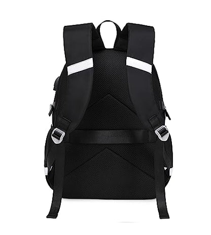Wadirum Women Casual Backpack Set Girl School Bookbag Set Cute Laptop Ruaksack Black - color: Black