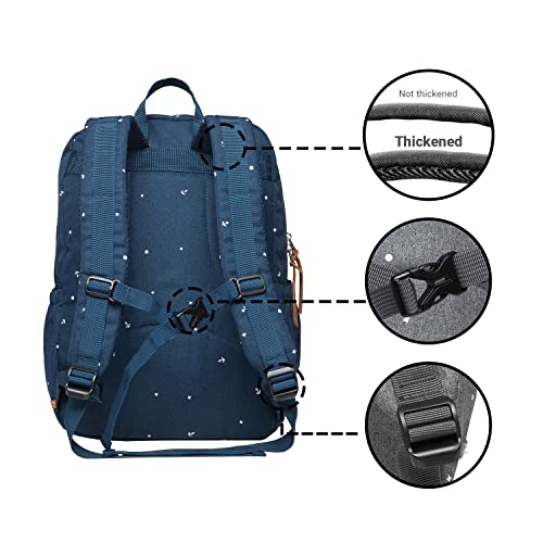 KAUKKO Laptop Backpack Casual Daypack Fits 15.6" Laptop (09-BLUE) - color: 09-blue