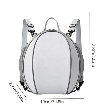 Soccer Backpack, With Smart Storage Solution, 19x25x31cm, Mult-Purpose Ball Bag, Multipurpose Sports Backpack, Waterproof Material, For Volleyball, Gym, Daily Use, Travel, School, Competition, Youth - size: Gray