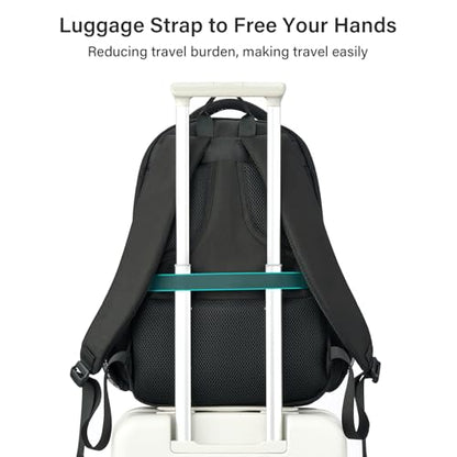 MILADA Travel Backpack For Men Laptop Backpack Women Business Carry On Backpack Airline Approved Fits 16.5 Inch Laptop Bag Work Backpack, Black - color: Black