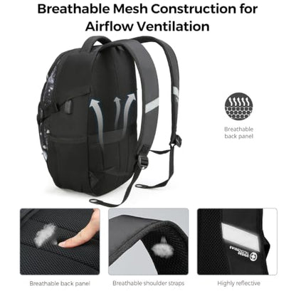 Swissdigital Design Laptop Backpack for Men with USB Charging Port SD803-98 - color: Starry Sky