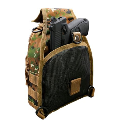 Viriber Tactical Backpack, Waterproof Military Cross-body Molle Sling Shoulder Backpack Chest Bag for Outdoor Every Day Carry Camouflage A - color: Camo a