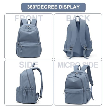 Casual Laptop Backpack for Women Men College Bookbag Waterproof Lightweight School Bag 15.6inch Laptop Daypack Large Capacity School Backpack for Teens Boys Girls (sapphire blue) - color: Sapphire Blue