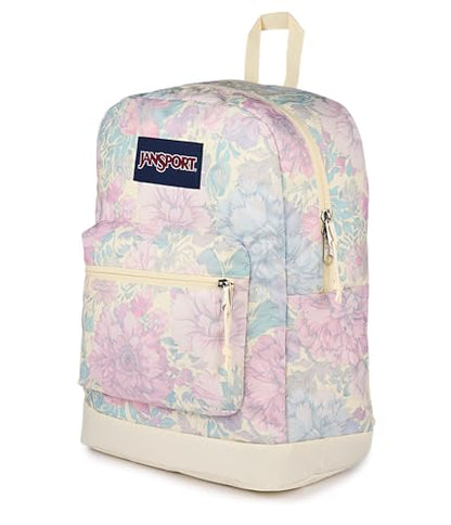 JanSport Cross Town Plus Backpack - Large Main Compartment, Side Water Bottle Pocket, 15-Inch Padded Laptop Sleeve - Faded Tapestry - color: Faded Tapestry