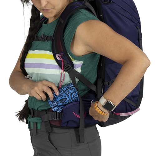 Osprey Tempest 26L Women's Lightweight Hiking Backpack - Daypack for Travel & Camping, Deep Fig/Hotspot Pink - color: Deep Fig/Hotspot Pink, size: 26L