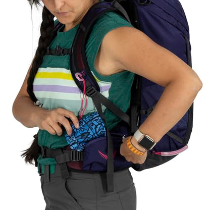 Osprey Tempest 26L Women's Lightweight Hiking Backpack - Daypack for Travel & Camping, Deep Fig/Hotspot Pink - color: Deep Fig/Hotspot Pink, size: 26L