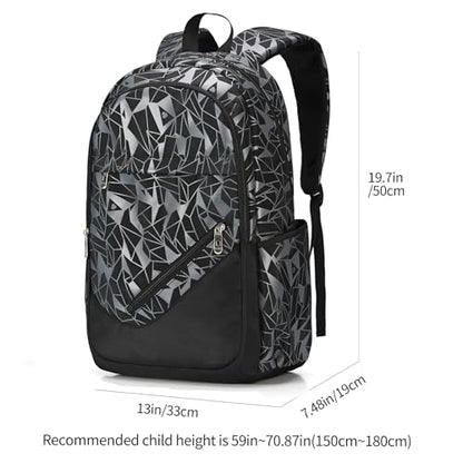 Travel Laptop Backpack, Business Slim Sturdy Water Resistant School Backpack, Gift for Men & Women, Fits 15.6 Inch Notebook - color: Black-gray