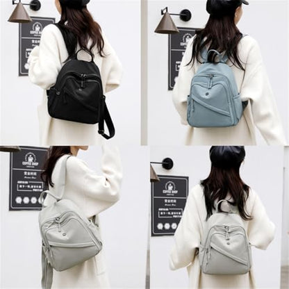 Backpack for Women Small, Mini Nylon Travel Backpack Purse, Shoulder Bag Cute Lightweight Daypack for Ladies (Lavender) - color: Lavender