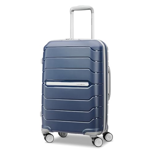 Samsonite Freeform Hardside Carry-On Luggage with Spinner Wheels - Hardshell Suitcase - TSA, Airline-Approved - Expandable Hard Shell, Smooth Rolling Wheels for Lightweight Travel - Navy - color: Navy, size: Carry-on Spinner