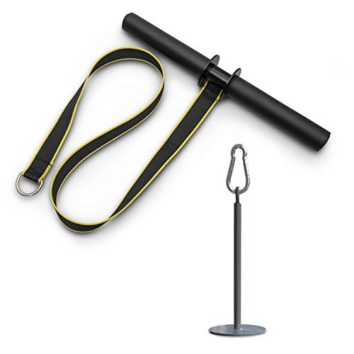 Heavy Duty Forearm Blaster & Wrist Roller - 15" Wide Handle Grip Strength Trainer with 3"x8" Weight Holder - Build Muscle, Enhance Grip & Arm Endurance for Home Gym Workouts