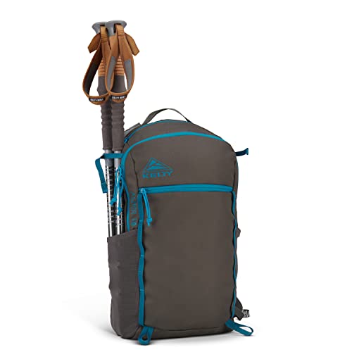 Kelty Asher Backpack, Daypack to Multi-Day Backpacking Capacity, Hiking, Lightweight Travel Pack, Internal Frame (18L Beluga) - color: Beluga/Stormy Blue, size: 18L