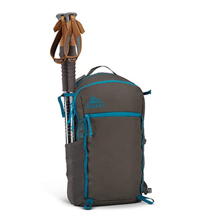 Kelty Asher Backpack, Daypack to Multi-Day Backpacking Capacity, Hiking, Lightweight Travel Pack, Internal Frame (18L Beluga) - color: Beluga/Stormy Blue, size: 18L