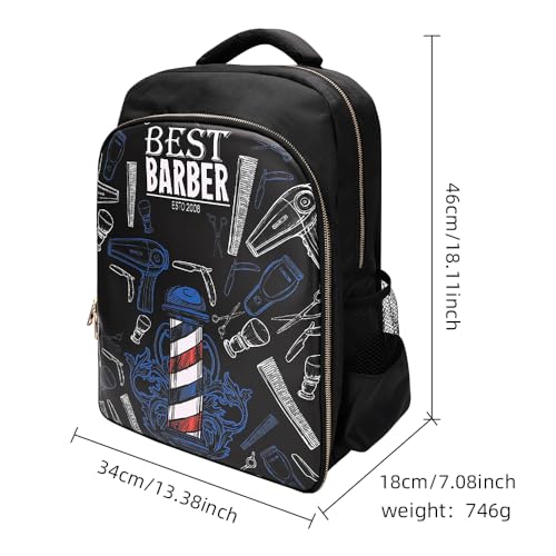 CGBARBER Barber Supplies Bag Organizer for Clippers and Supplies, Portable Hairstylist Clipper Backpack Travel Barber Shop Tools Bag