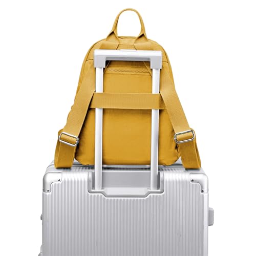 Mini Backpack Purse for Women, Stylish Daypack Shoulder Bag, Small Lightweight Daypack for Work Travle College (A- Yellow) - color: A- Yellow