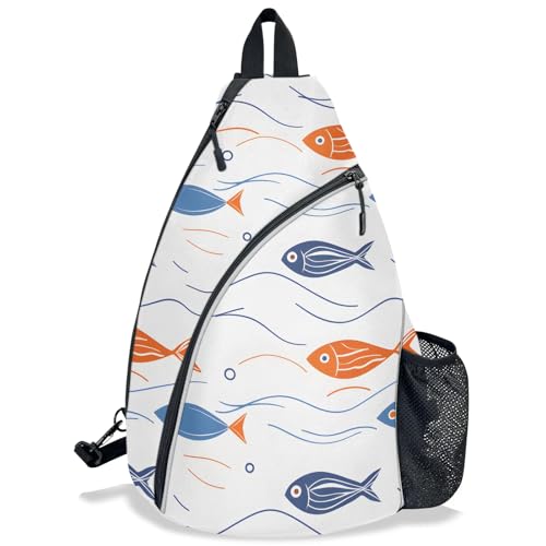Pickleball Bag for Women Men Adjustable Crossbody Sling Backpack Hold Pickleball Paddle Water Bottle - color: Multicolor 8